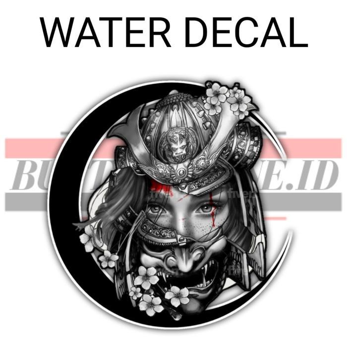 ASLI water slide decal helm / water decal helm samurai READY STOCK