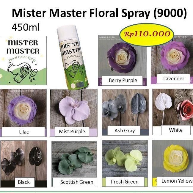 Mister Master Floral Spray (9000), Cat Bunga, Warna Spray, Florist Supply, Design Master