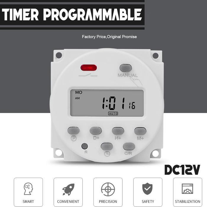 Timer Digital Progamable Timer Switch Relay Countdown - Timer Dc 12V
