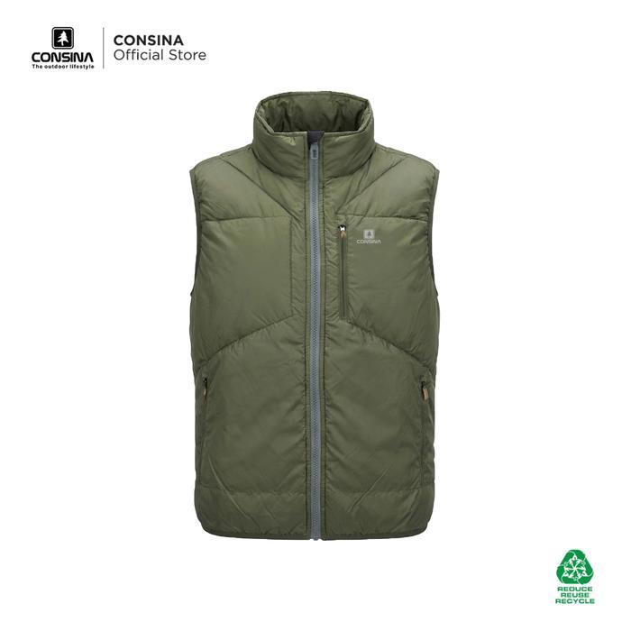 Consina Topical Vest Rompi Outdoor Hiking Travelling Parasut Casual Pria Motor - Light Green, M