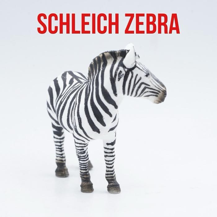 Grafi - Schleich Zebra Horse Kuda Loreng Equus Quagga Mainan Binatang Miniature Hewan Animal