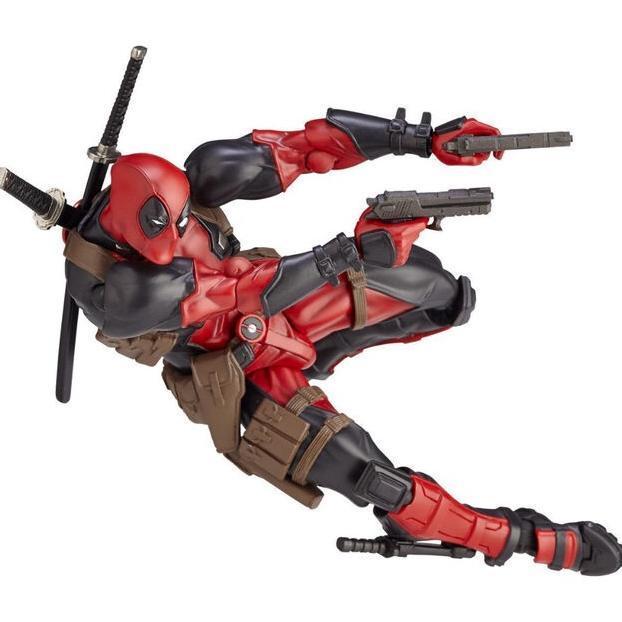 HOT SALE REVOLTECH DEADPOOL DEAD POOL KAIYODO AMAZING YAMAGUCHI NO 001 MARVEL MAINAN ANAK ACTION