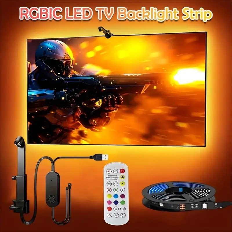 TV LED Backlight with AR Camera Color Gamut Sensor Led Tv Light Strip PC Rgb-ic Light Screen