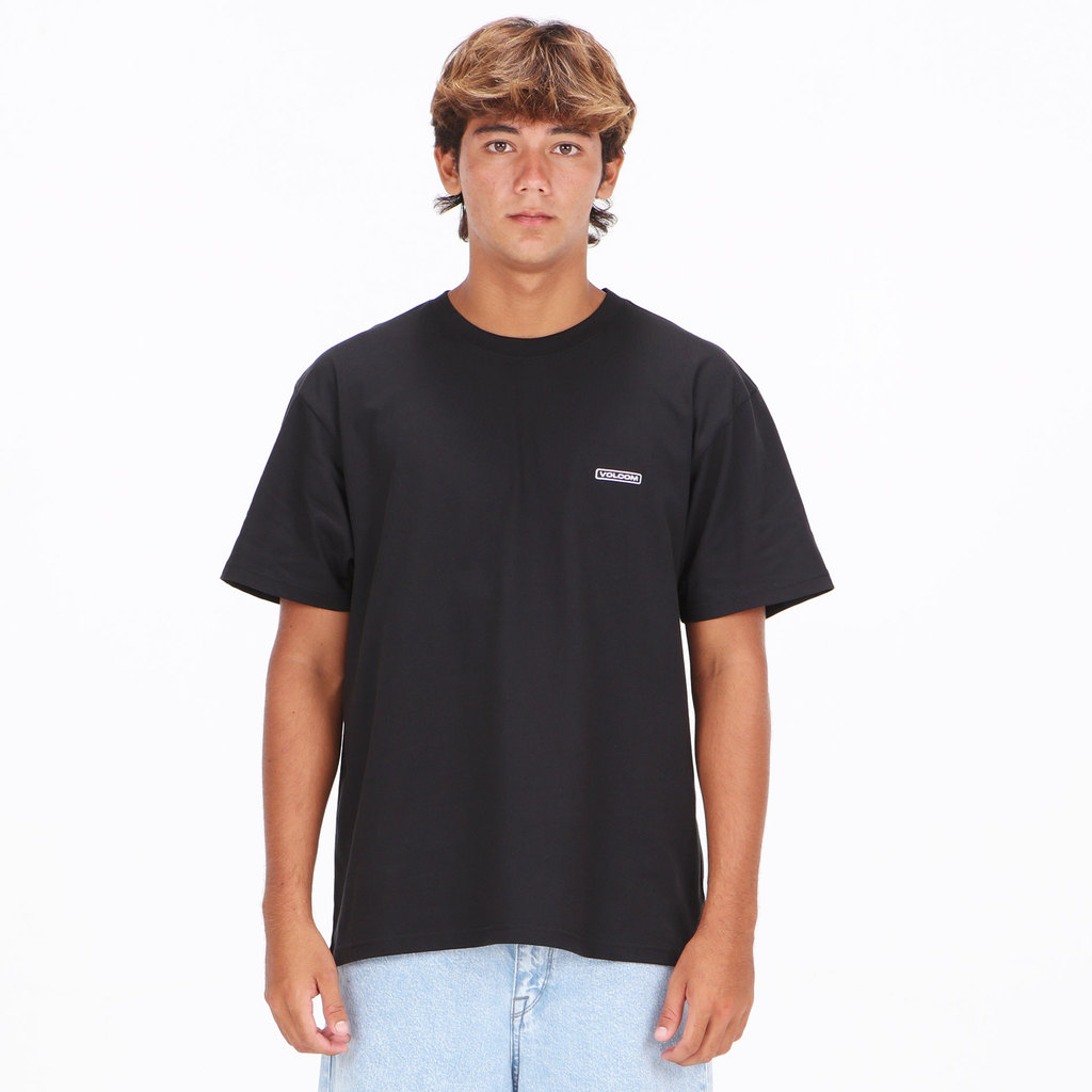 VOLCOM - MLF EURO GAP SHORT SLEEVE TEE BLACK
