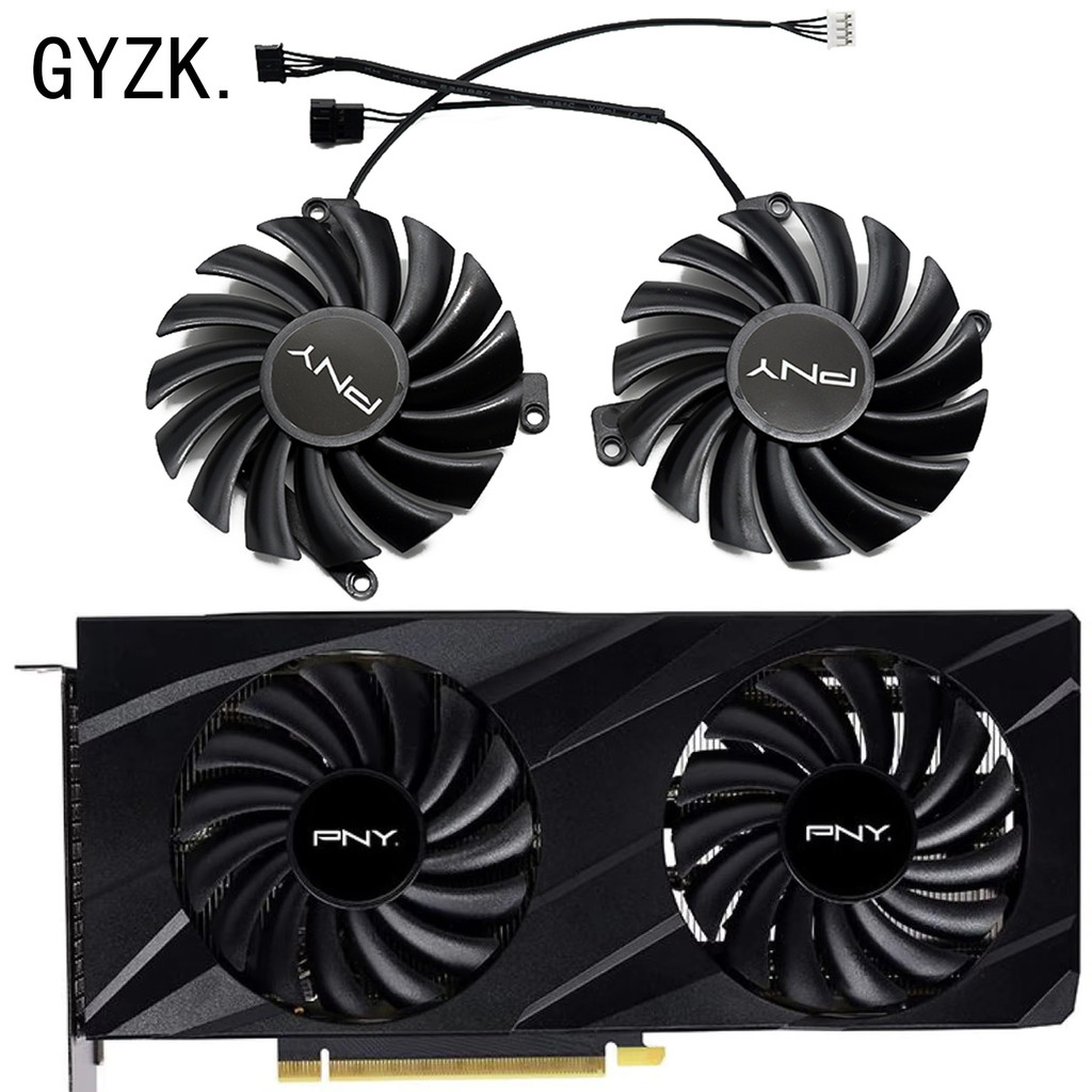 New For PNY GeForce RTX3060 3060ti VERTO Dual Fan Graphics Card Replacement Fan CF-12910S