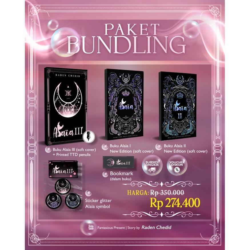 Baru Novel Bundling Alaia 1 & Alaia 2,3 By Raden Chedid