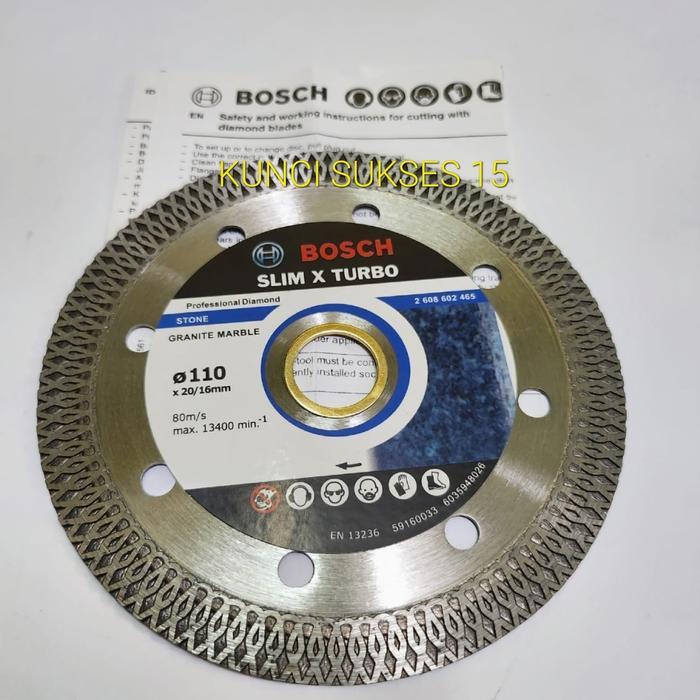 Diamond Wheel Bosch Batik / Mata Potong Gurinda Granite 4" Inch Bosch Batik
