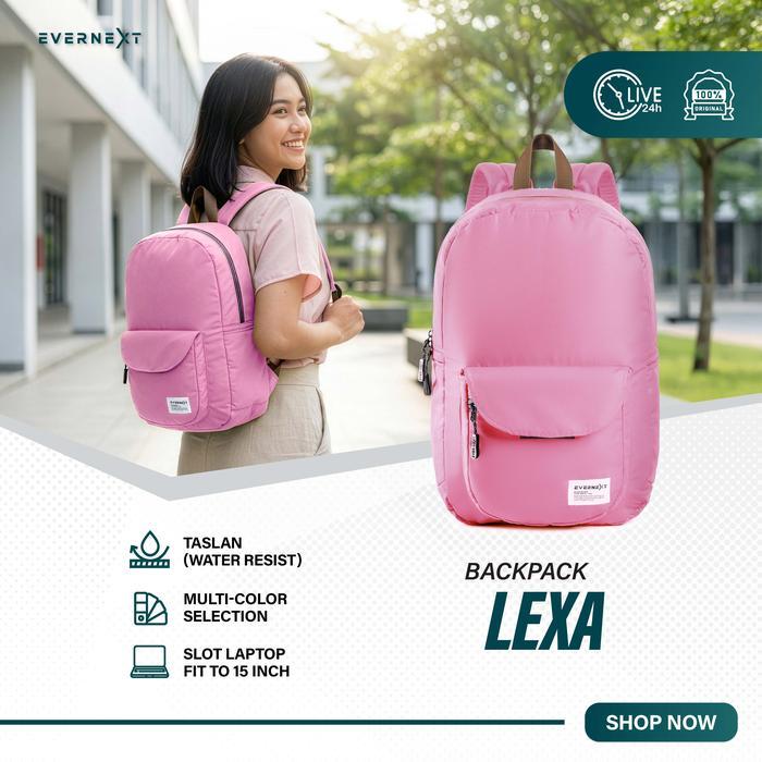 Elizabeth - Women Tas Sekolah Wanita Backpack Lexa Tas Ransel Cewek Tas Kuliah Tas Punggung Laptop
