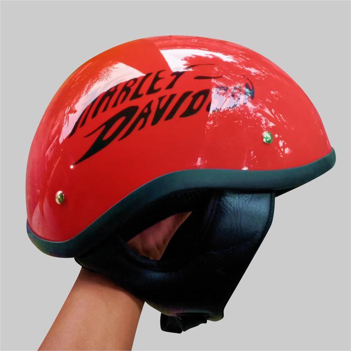 Helm Harley Davidson Cooper Replika Motorcycle custom