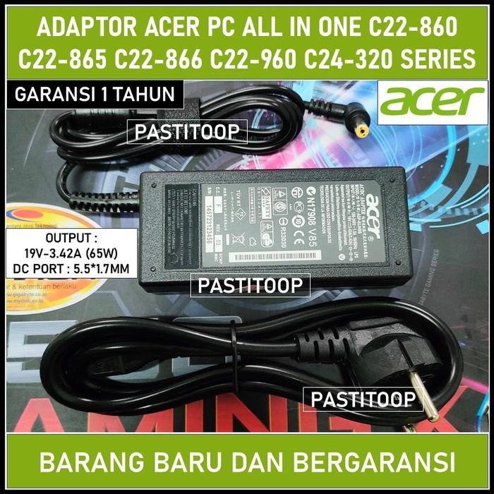 Ada Stok Adaptor Acer PC All In One C22-860 C22-865 C22-866 C22-960 C24-320 ORIGINAL