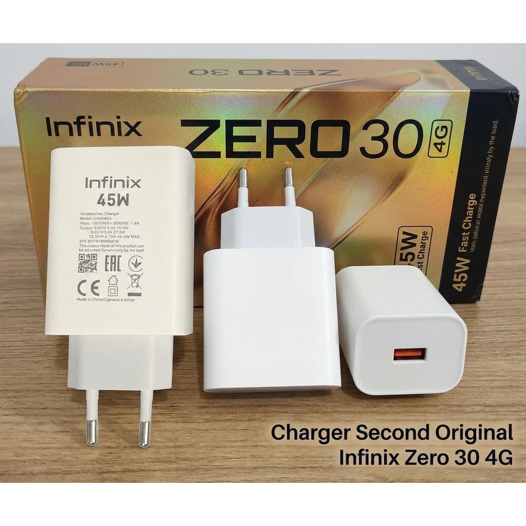 Batok Charger Infinix U450XEB Ori Second Charger Cepat 45W 4.5A Infinix Zero 30 4G