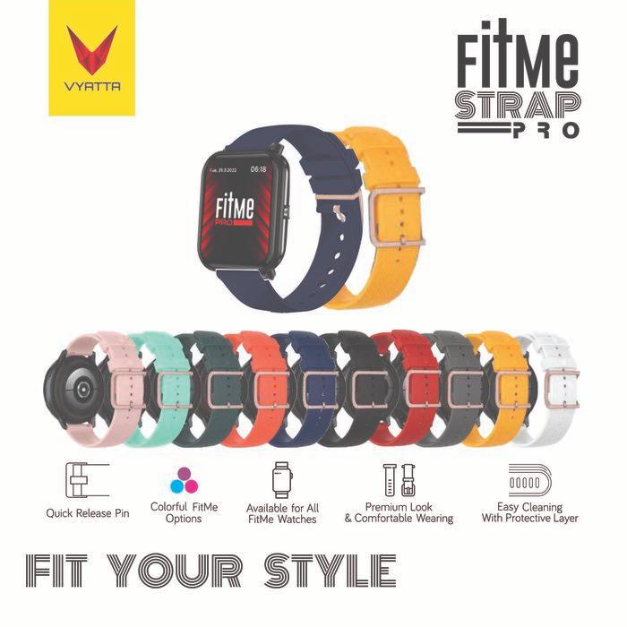 TERMURAH VYATTA FITME STRAP PRO 20/22 MM FOR VYATTA FITME SMARTWATCH Black Blue