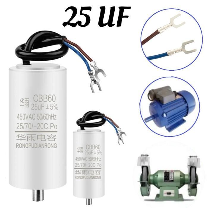 KAPASITOR 25UF 450V KAPASITOR KOMPRESOR LISTRIK 25UF KAPASITOR CBB60 25UF KAPASITOR 25UF 450V