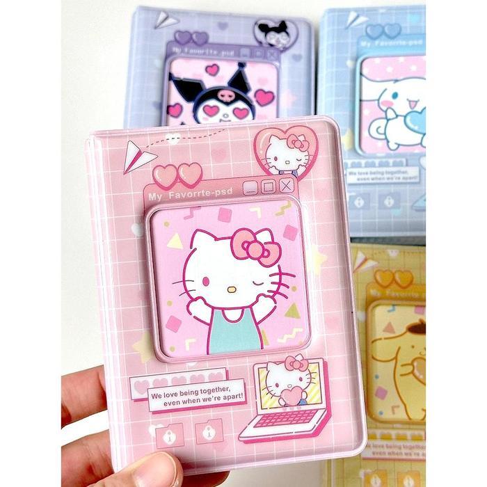 Kolbuk Photocard/Album Photo Polaroid Sanrio 3 Inci Lucu Tempat Photocard Sanrio Hello Kitty Album