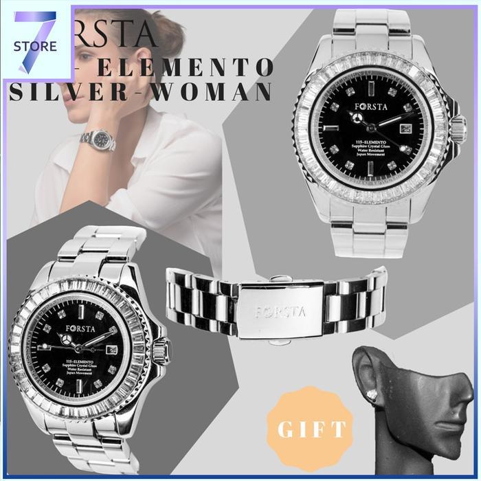 TERMURAH Jam Tangan Analog digital Forsta Elemento Silver - Woman ori