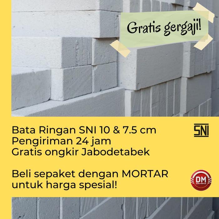 Dunia Mortar Bata Ringan Hebel Aac Uk. 10 & 7.5 Jabodetabek Karawang Terbaru 