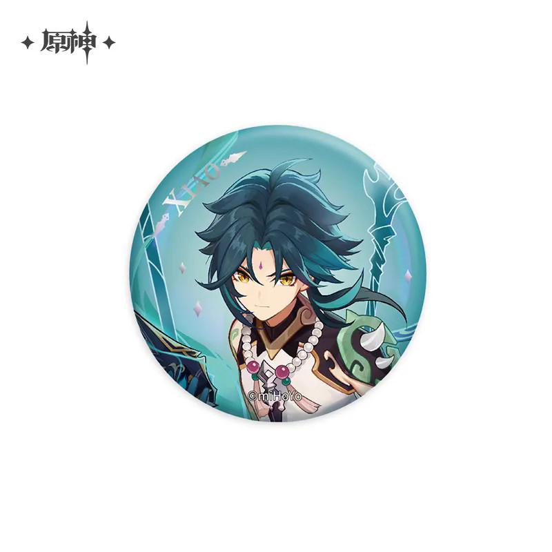 [Genuine Genshin Impact Hu Tao Tartaglia Ganyu Badge Cosplay Costumes Game Anime Accessories