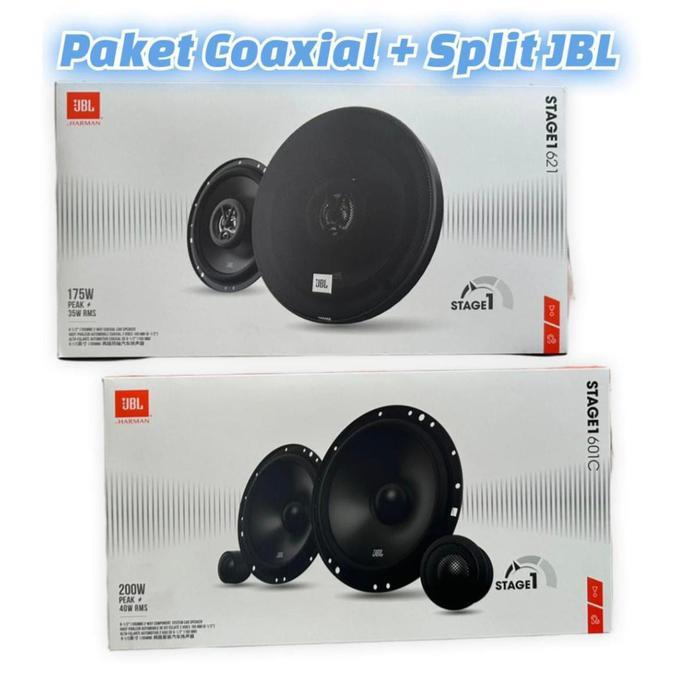 Paketan JBL Speaker Coaxial JBL & Split JBL Stage 1 6,5 inch New