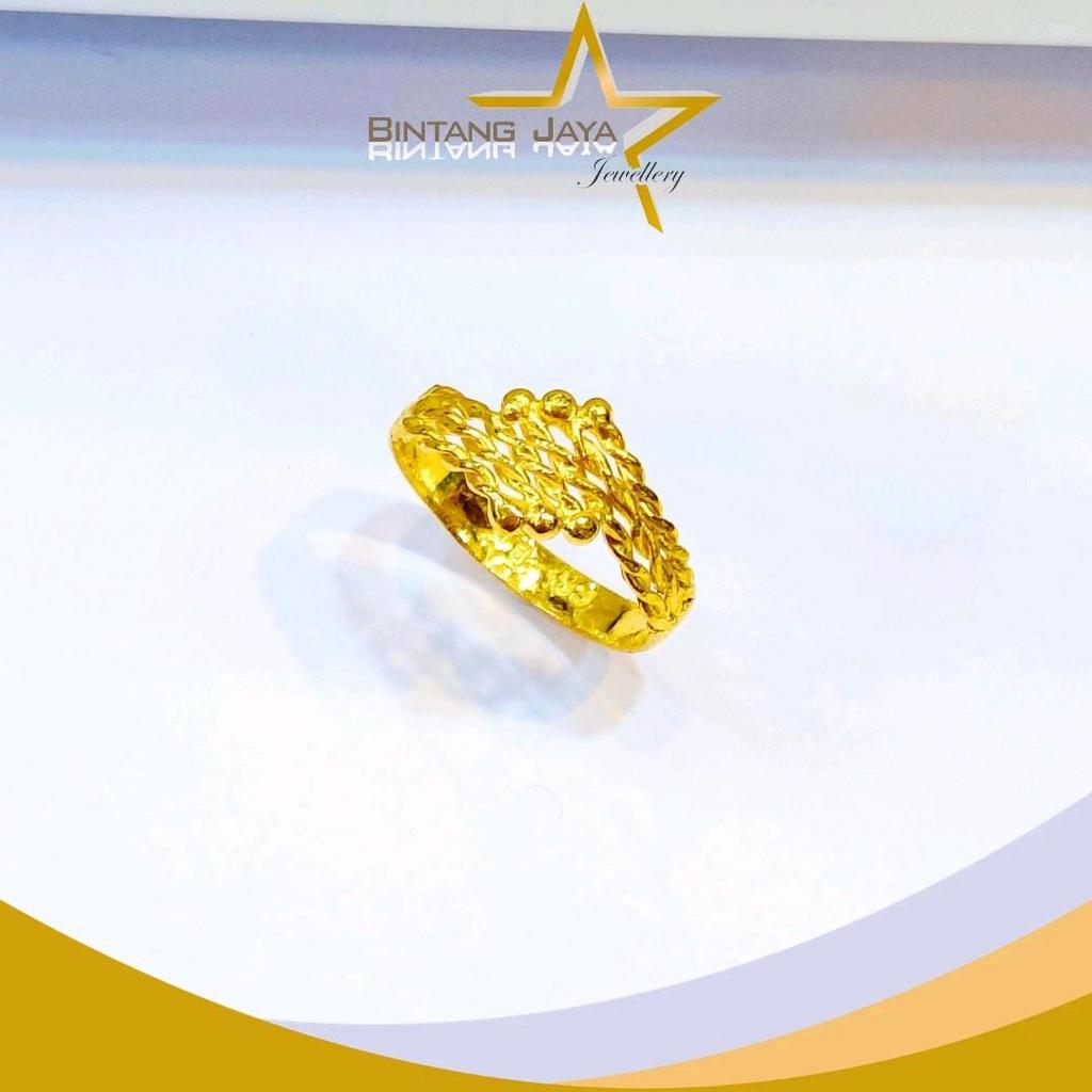 Cincin Emas LM99 Kipas Eksklusif - Kadar LM99 - Berat 2,99gr - Size 20 - 18/07/26 - (LJ)