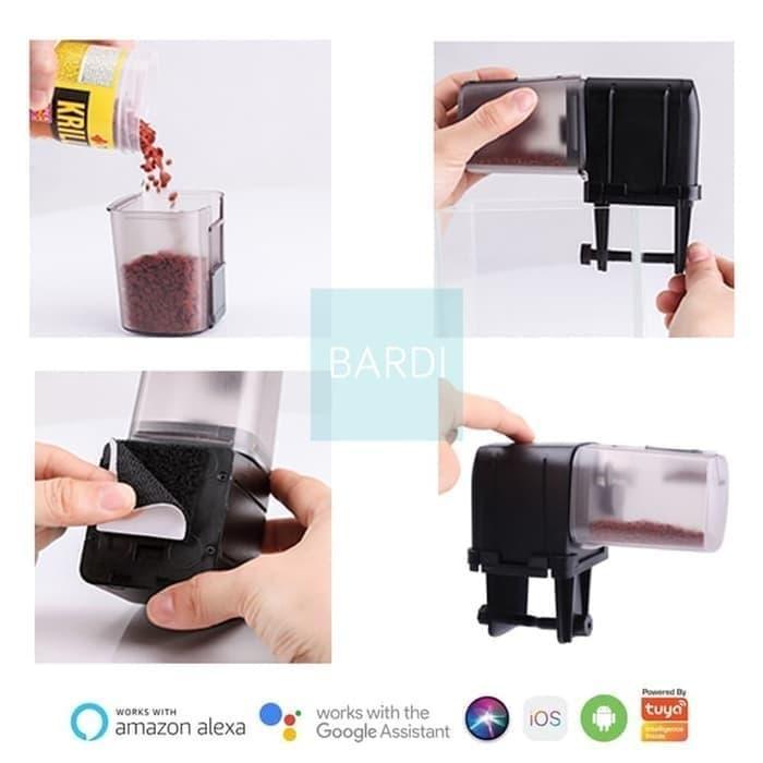 Bardi Wifi Smart Fish Feeder - Black Iot Home Automation (Wifi)