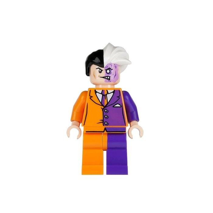 Lego Minifigure Super Heroes Two-Face - Orange and Purple Suit - sh0007 6864