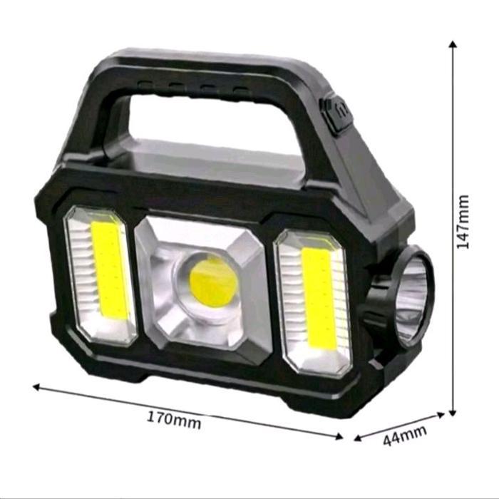 Diskon Senter Lentera Solar Cas Lampu Darurat -Rechargeable Emergency Lantern Original