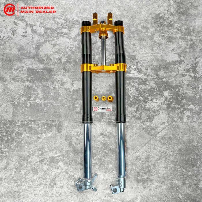 Shock Upside Down USD Real Jump Klx 150 Full Cnc 01 Thor - Black-Gold