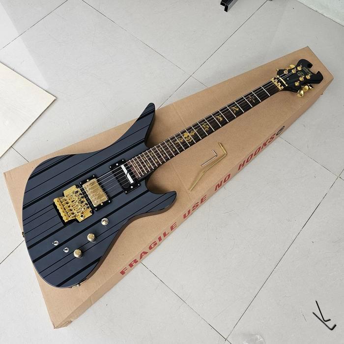 schecter synyster gates sustainiac custom high quality - Abu-abu, packing biasa