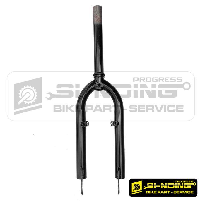 Best Seller Fork 20Inch Bmx Oversize 28,6 Non Drat Hitam Besi Packing Aman