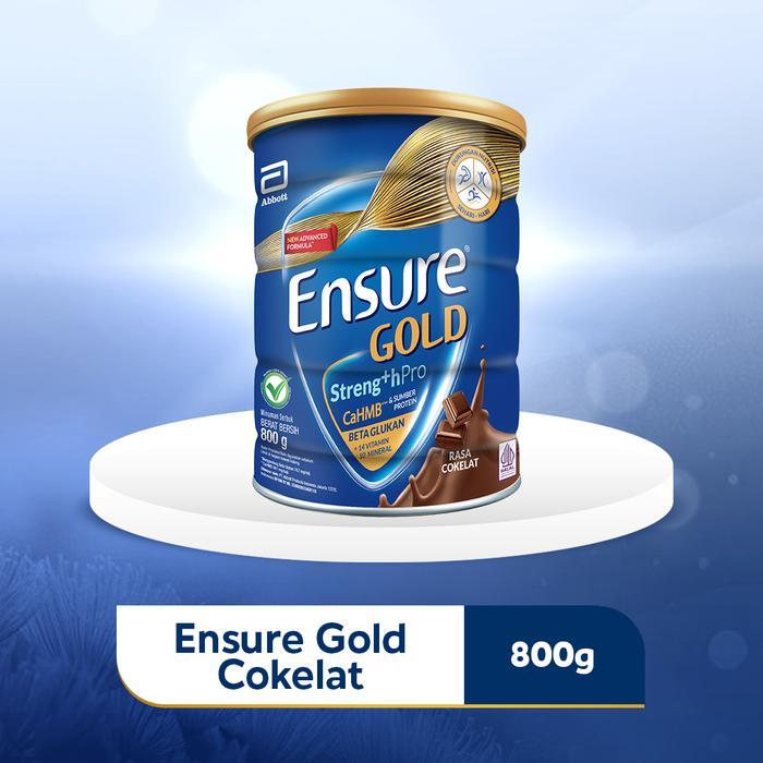 Ensure Gold Rasa Coklat 1x800g - Nutrisi Dewasa & Lansia