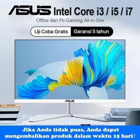 ASUS Komputer PC All-in-One Baru Terbaru HD Super Tipis Intel Core i3/i5/i7 RAM 8G/16G+SSD 256/512GB