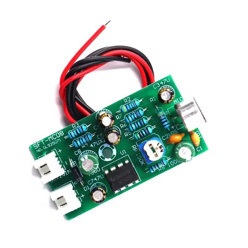 DC9-15V High Fidelity Microphone Pickup DIY Module Noise Cancelling Collector Microphone Amplifier