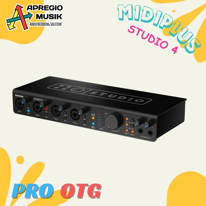 Midiplus Studio 4 PRO OTG 4 channel input 4 output soundcard USB
