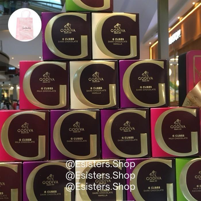 Cesso.Shop- Godiva G-Cubes Dark Chocolate / Cokelat Coklat Godiva Cube Chocolate