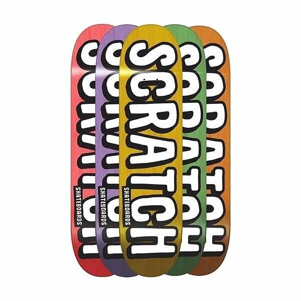 SIAPKIRIM SCRATCH DECK SKATEBOARD TYPO 8 READY STOCK