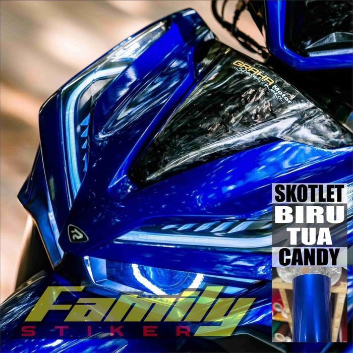 Skotlet motor,Skotlet motor biru candy,Skotlet biru tua candy,Skotlet biru metalic,Skotlet biru tua
