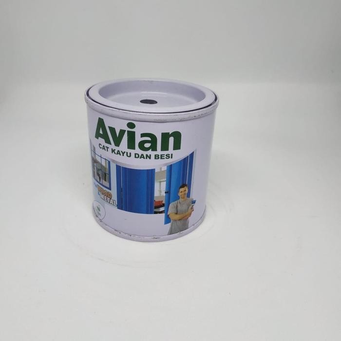 Cat Avian Kayu & Besi Kilap 200cc Putih / Hitam / Warna