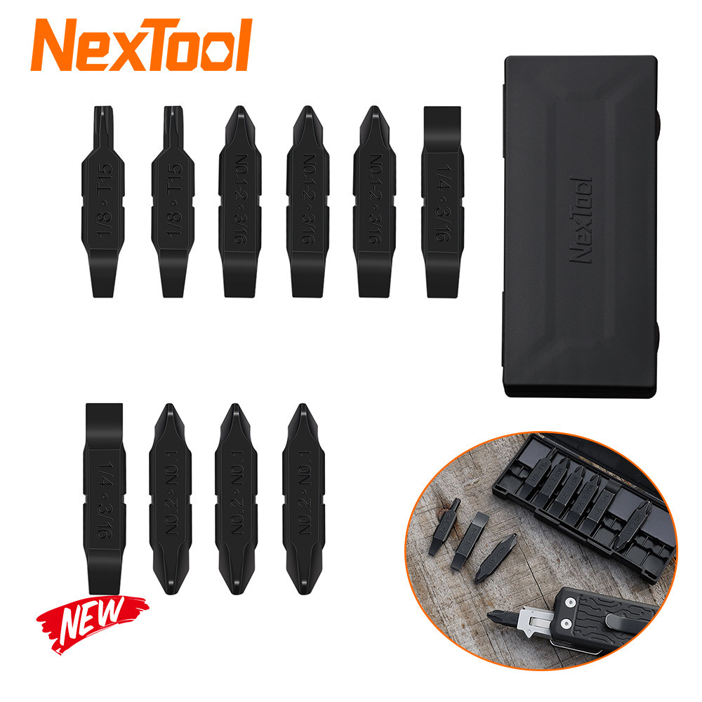 SALE NexTool Bit Kit Set AS2 Screwdriver Bit Set for NexTool Pocket Tools E1 Flagship Captain Hand T