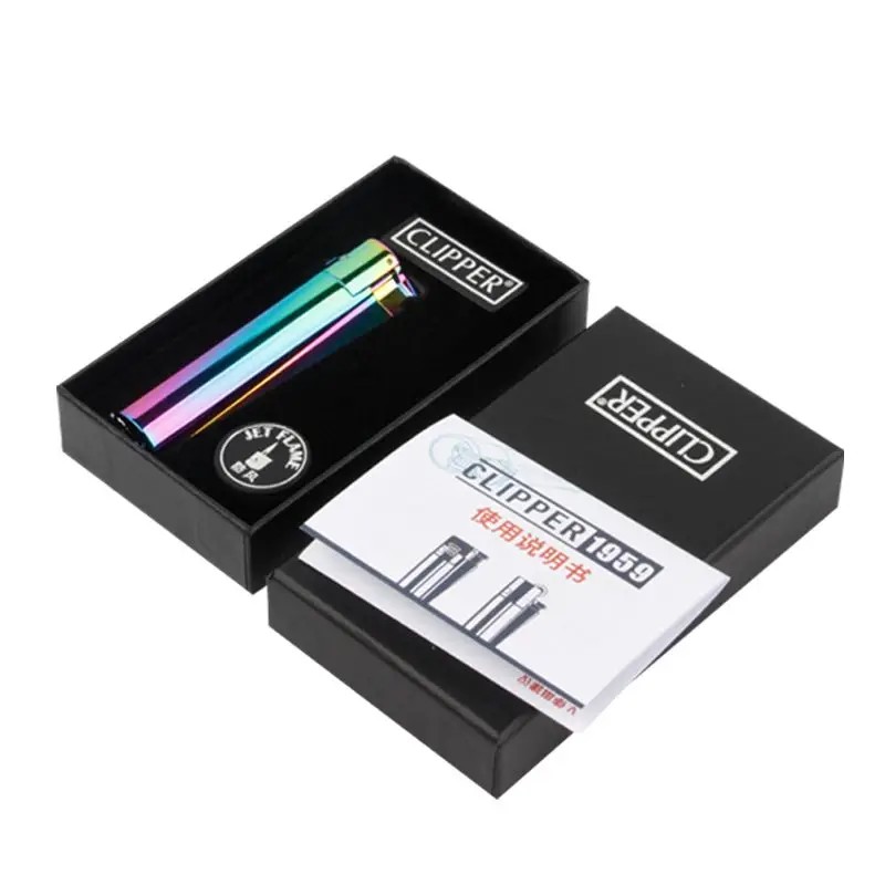Original Clipper Metal Windproof Jet Butane Lighter Turbo Portable Gas Lighter Smoking Accessories