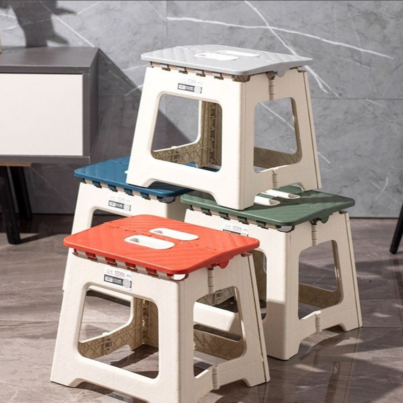 Plastic Thickened Folding Chair, Portable Outdoor Camping Chair, Beach Folding Chair, Family