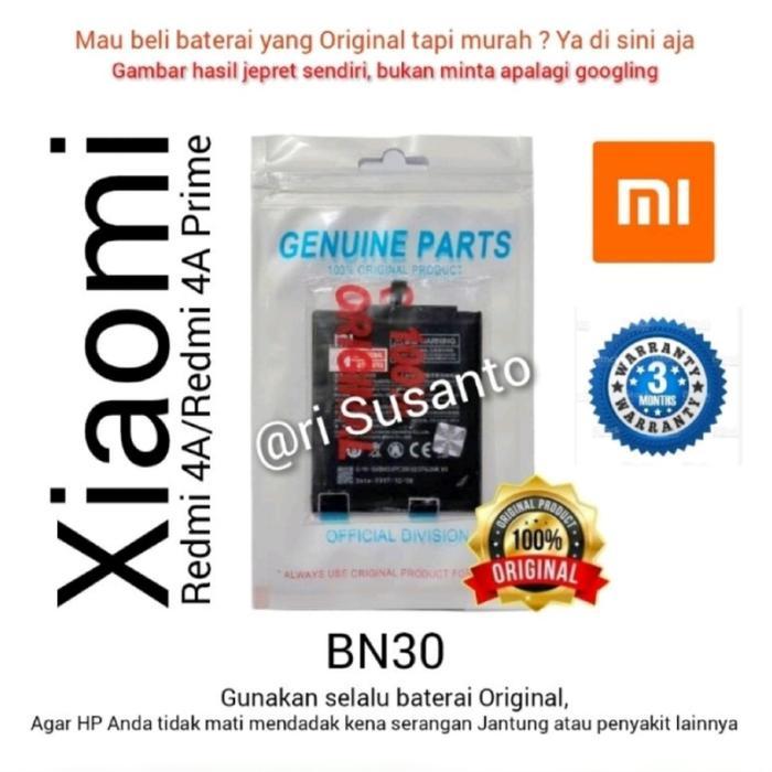 BATERAI XIAOMI REDMI 4A/4A PRIME BN30 BN-30 ASLI (ORIGINAL 100%)