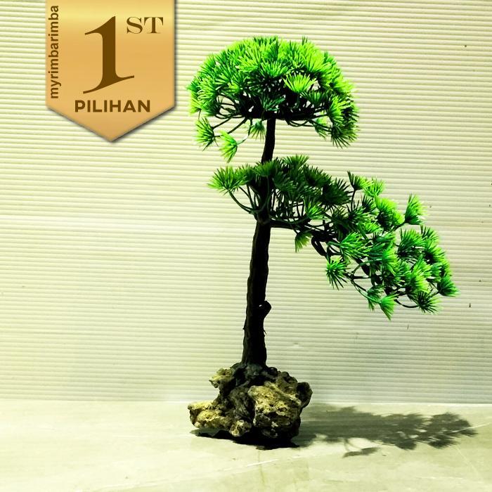 Bonsai Afrika Tanaman Plastik Aquascape Hiasan Aquarium Ikan Hias