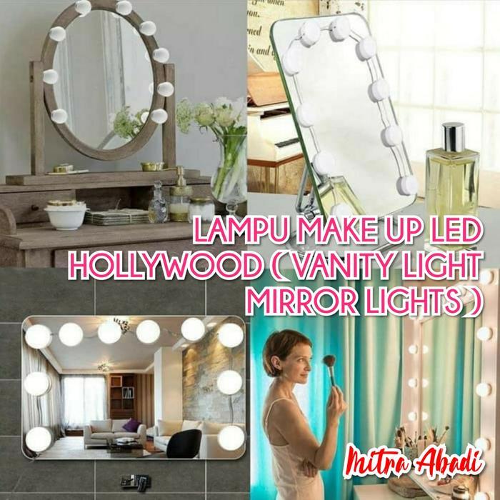 8n7y- Lampu Led Hollywood / Vanity Mirror Kaca Rias Make Up Light String Led