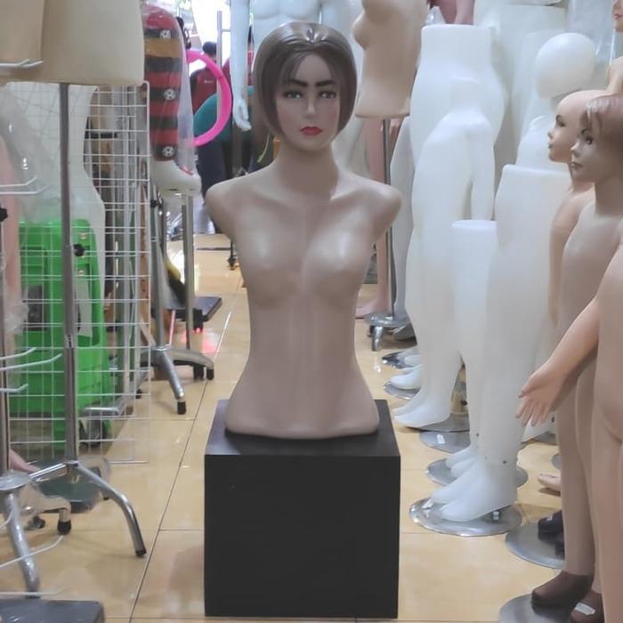 Bisa Spk Patung Manekin Torso Wanita Rambut