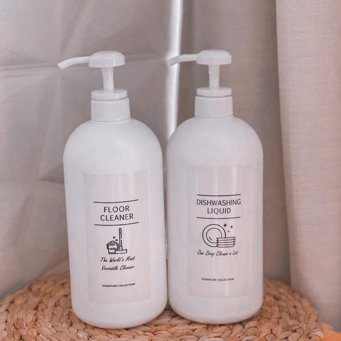 Botol Kosong Refill Pump 1000Ml Tempat Sabun Cuci Piring Pel Pewangi Botol 1Liter Tebal Pencet