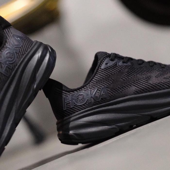 Hoka Clifton 9 Mens Road Running Shoes - Black