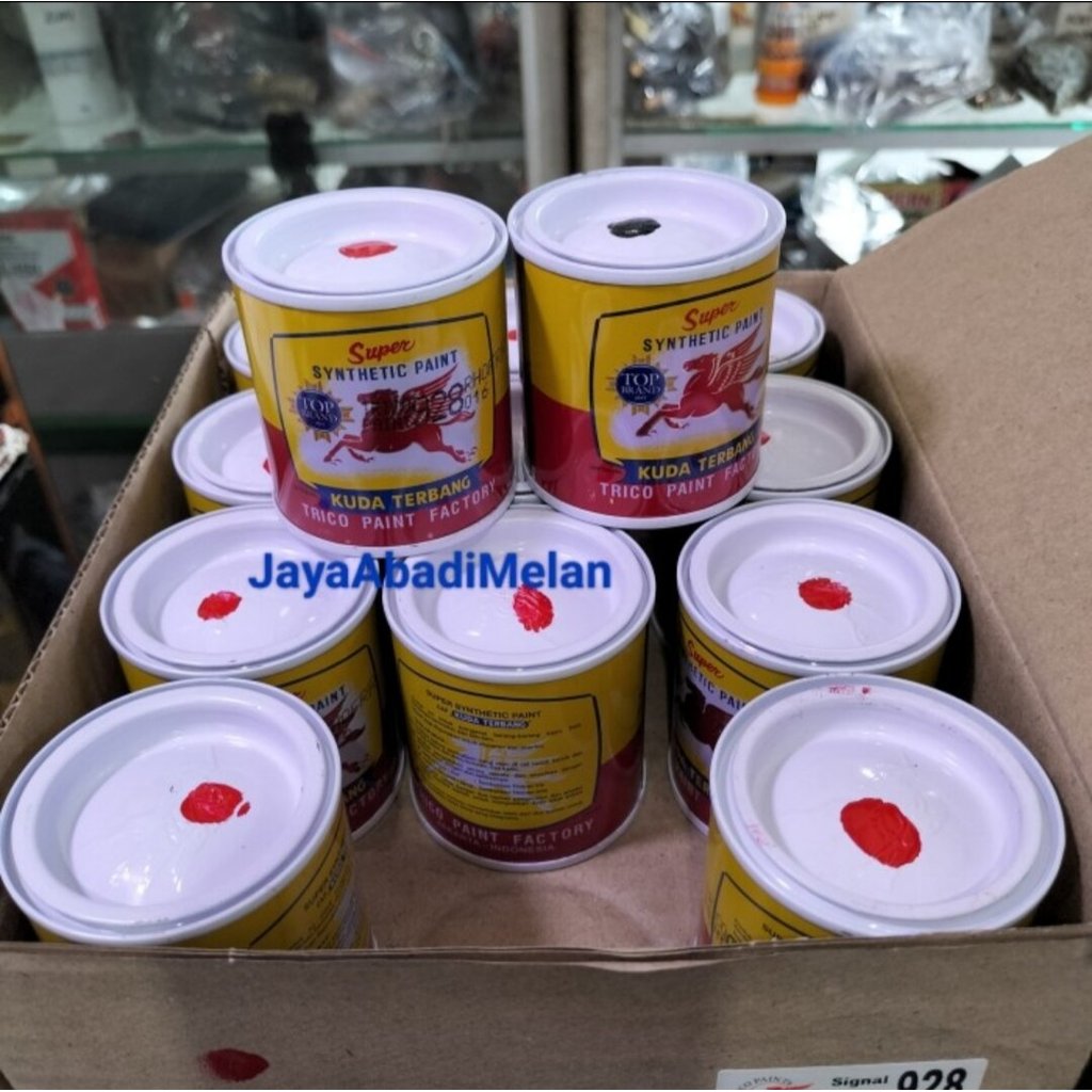 CAT MINYAK KECIL / CAT KUDA TERBANG 0,1 LITER / CAT KAYU BESI KECIL