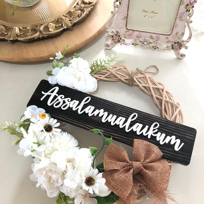 WREATH FLOWER / HIASAN PINTU / GANTUNGAN PINTU VIRAL / FLOWER WREATH / BUNGA WREATH/ GANTUNGAN PINTU