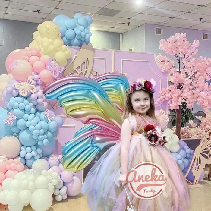 Balon Foil Sayap Kupu Kupu / Balon Foil Sayap Angel / Balon Sayap Peri