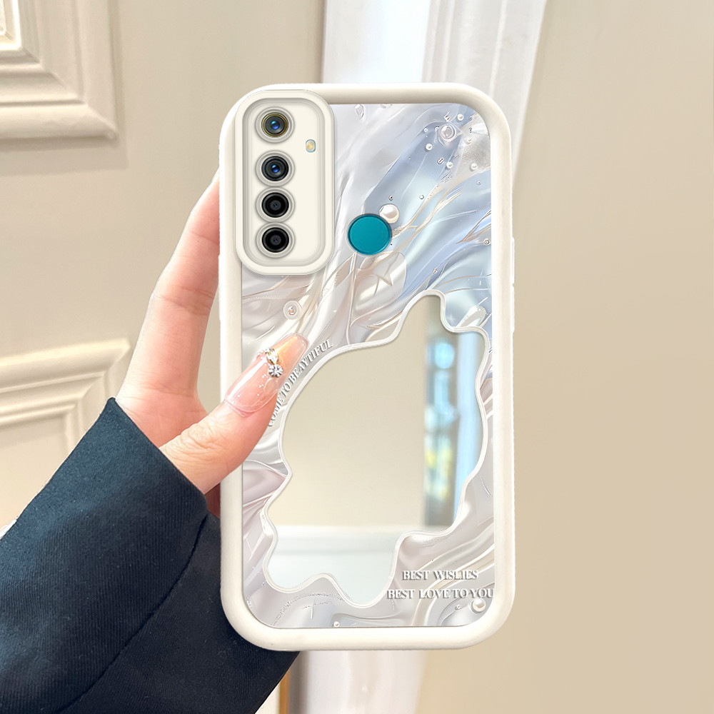 Casing Hp Untuk Realme 5 5i 5S 6i Phone Case Cesing Soft Cover Blue 1174 Mode Mirror Kesing JZ Cassi